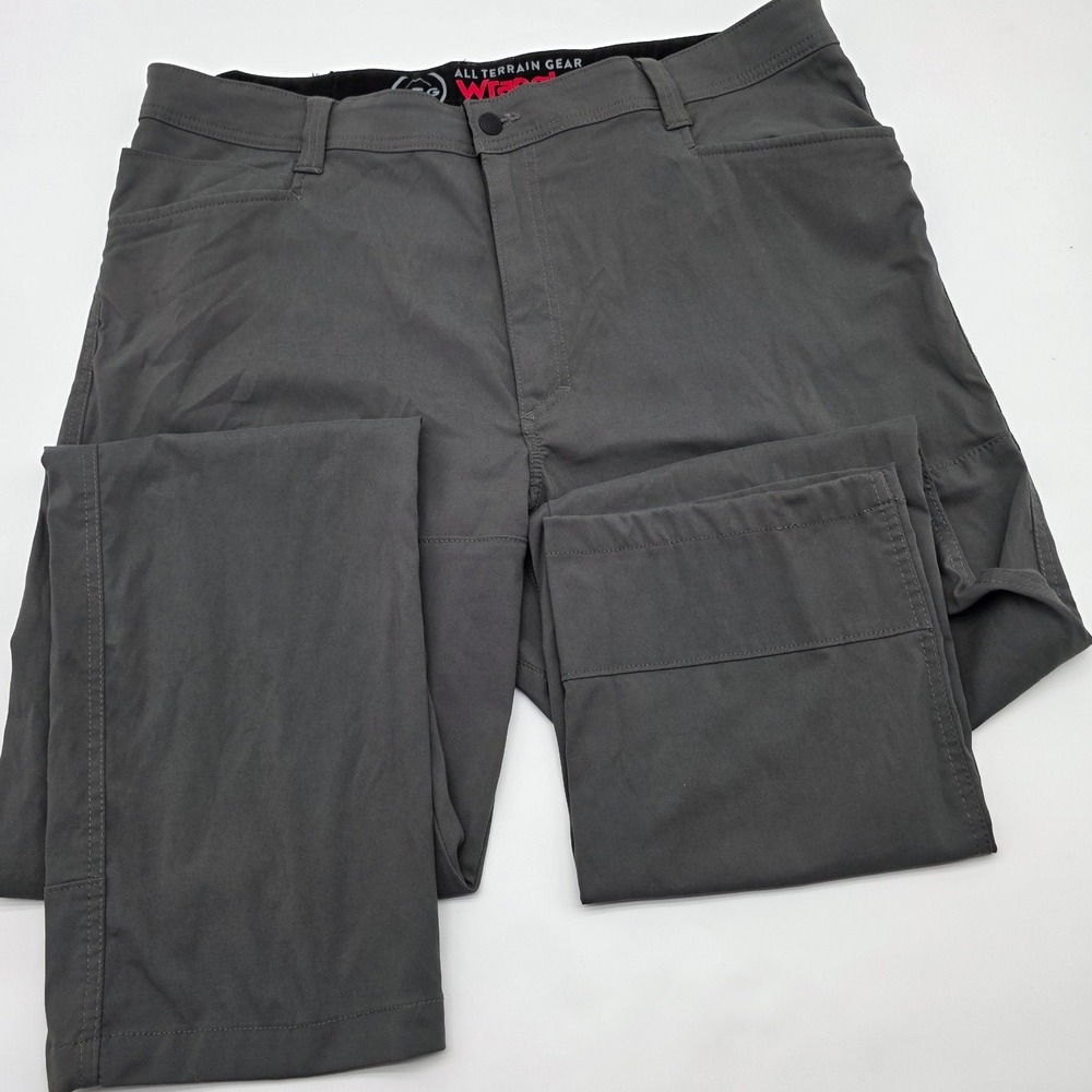 Wrangler ATG Pant Mn 40x34 Gray All Terrain Gear Stretch Hiking Gorpcore Utility